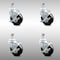 Service Caster 4 Inch SS Hard Rubber Wheel Swivel 10mm Threaded Stem Caster Set Brake SCC SCC-SSTS20S414-HRS-TLB-M1015-4 - alternate 1